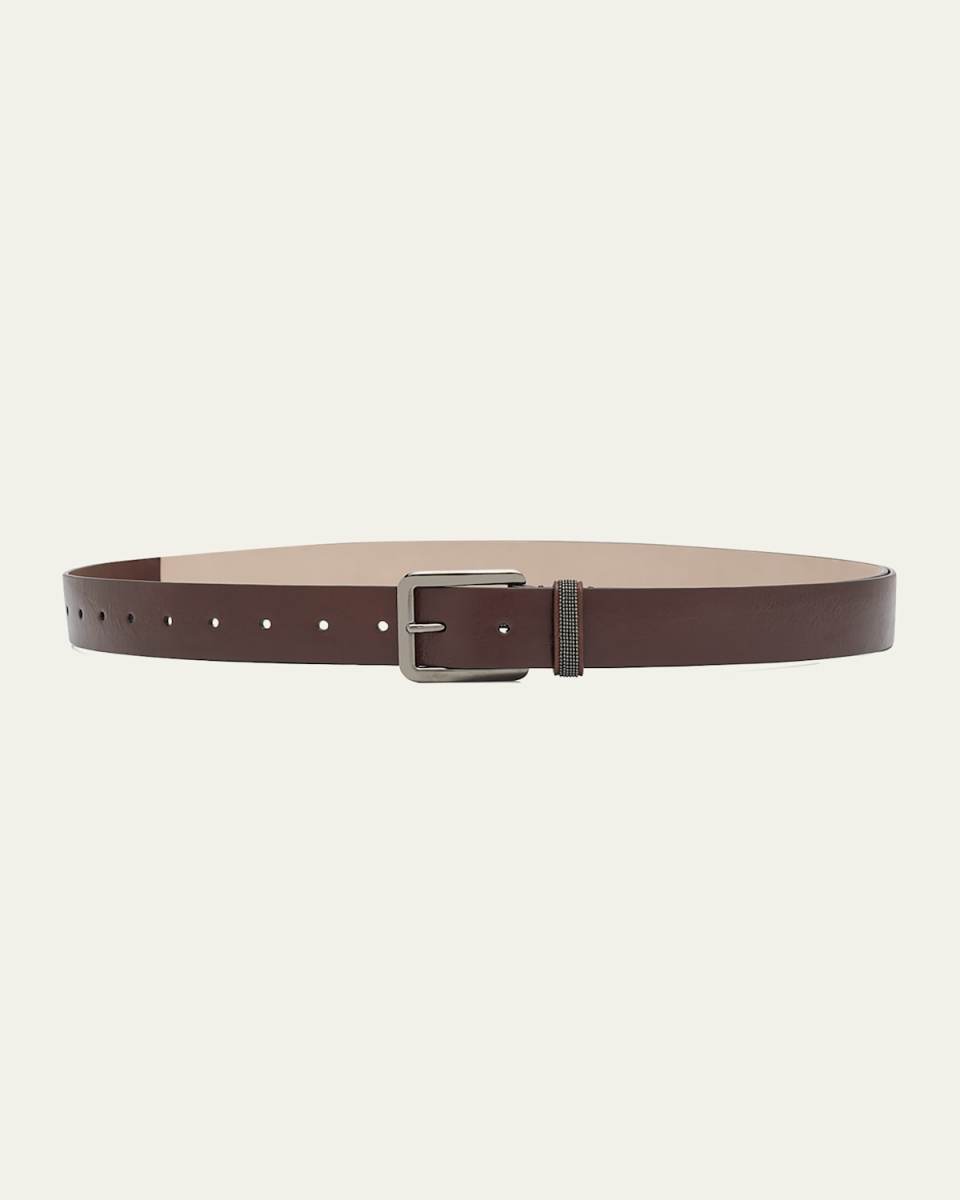Monili Sleek Leather Extra Long Essential Belt